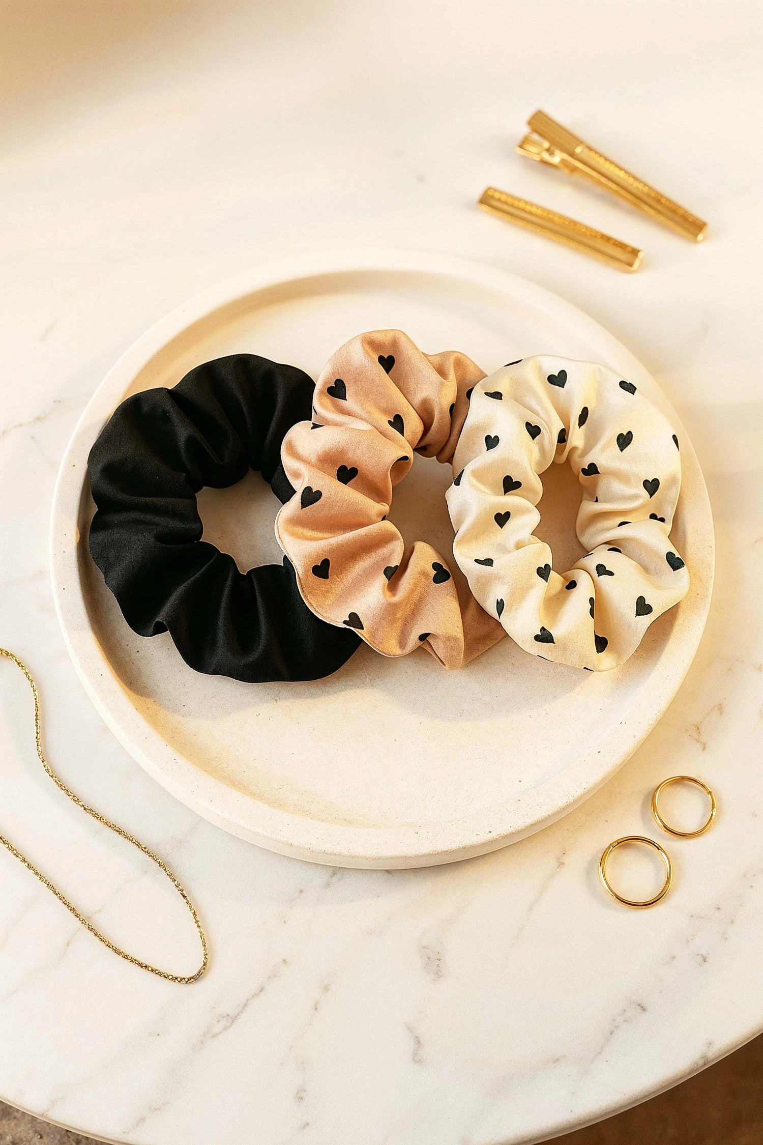 Handmade scrunchies and hair accessories