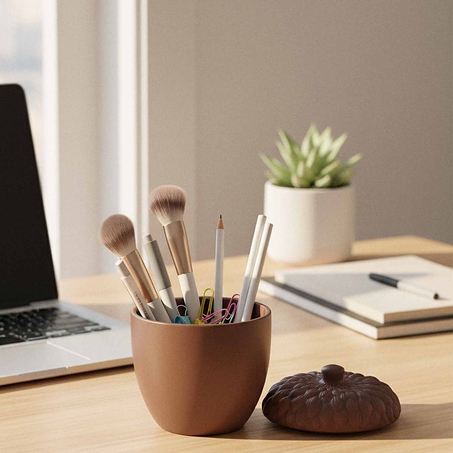 Balsam Pine and Cedar Candle - 8 oz Coconut Soy Wax with Wood Wick - ZyndlFall Candles