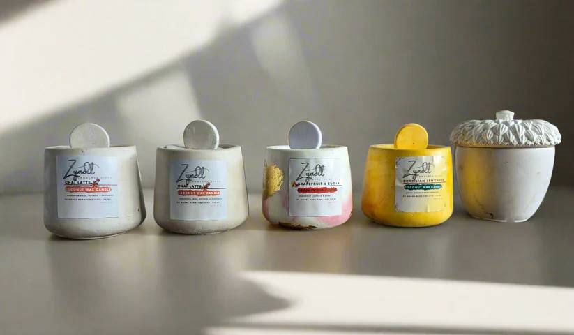 Books and Leather Scented Candle | 5 Oz Coconut wax Candle - ZyndlCandles