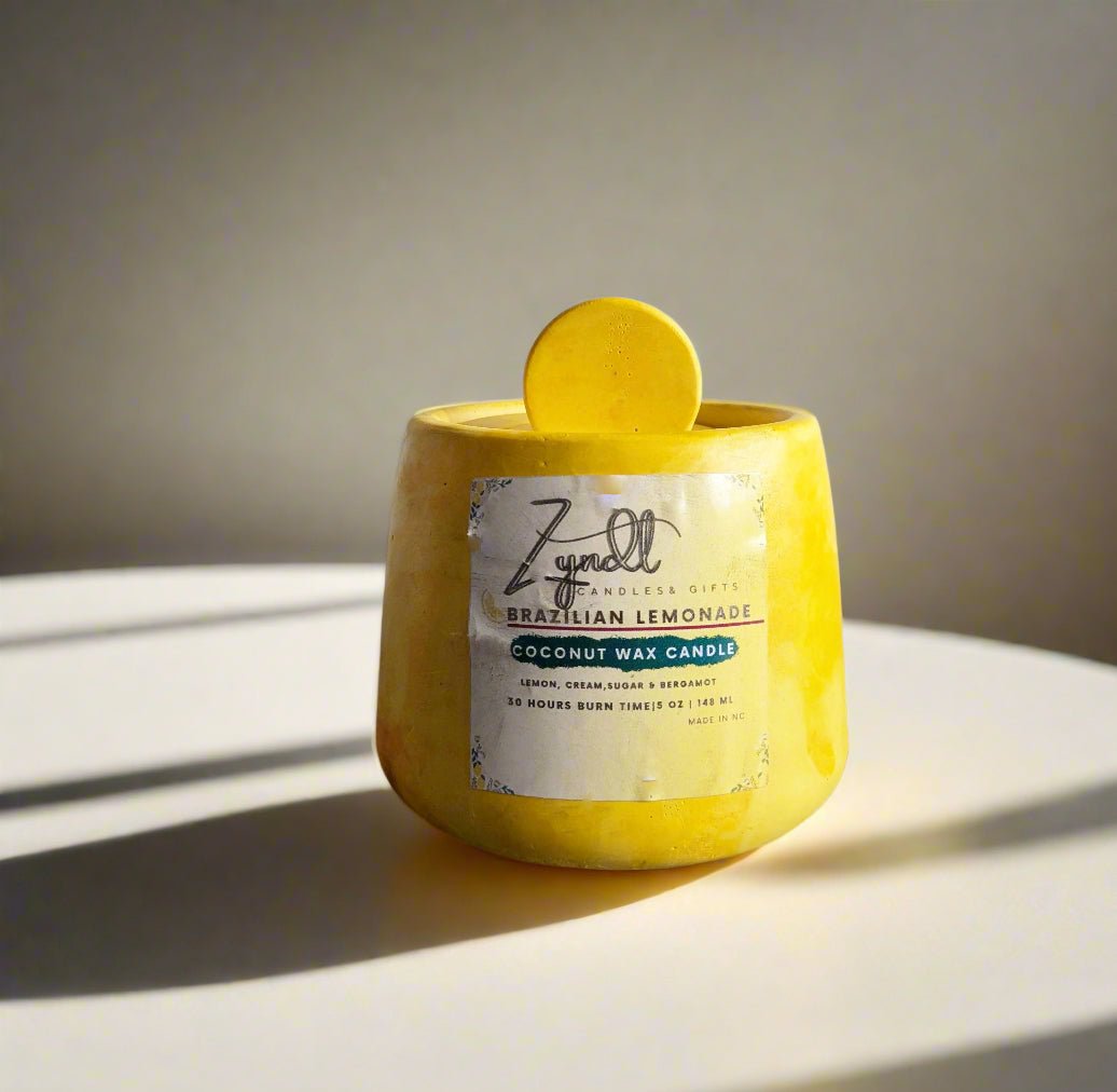 Brazilian Lemonade Handmade Candle | 5 oz Candle | Lemon and bergamot candle - ZyndlCandles