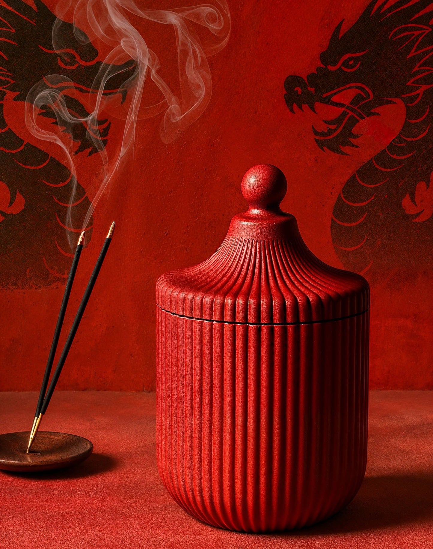 Dragon's Blood and Nag Champa| Incense Candles | 8 oz Coconut Wax - ZyndlCandles