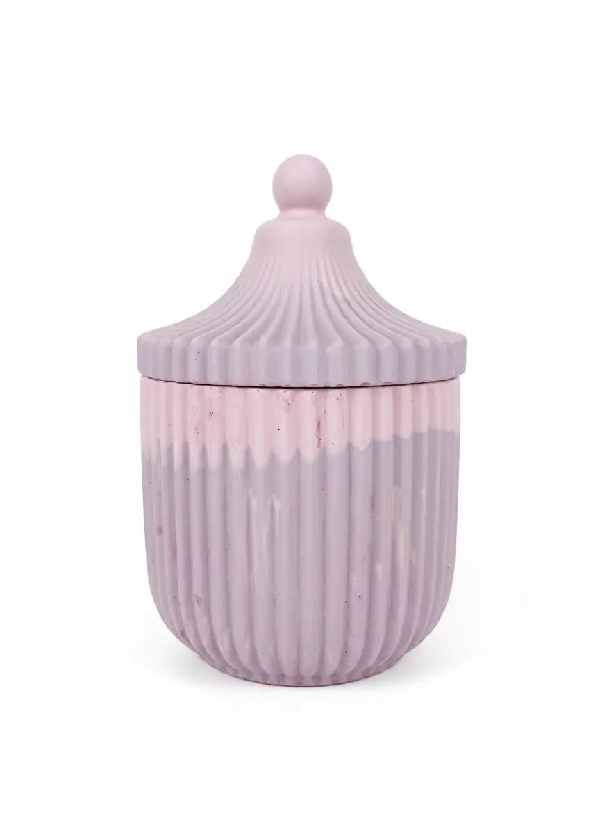 Feminine Candle in Pastel Purple Jar | 8 oz Coconut Wax - ZyndlCandles