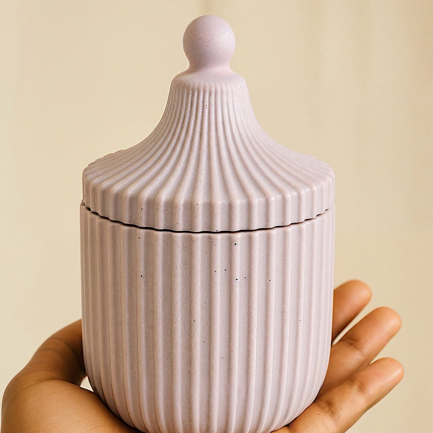 Feminine Candle in Pastel Purple Jar | 8 oz Coconut Wax - ZyndlCandles