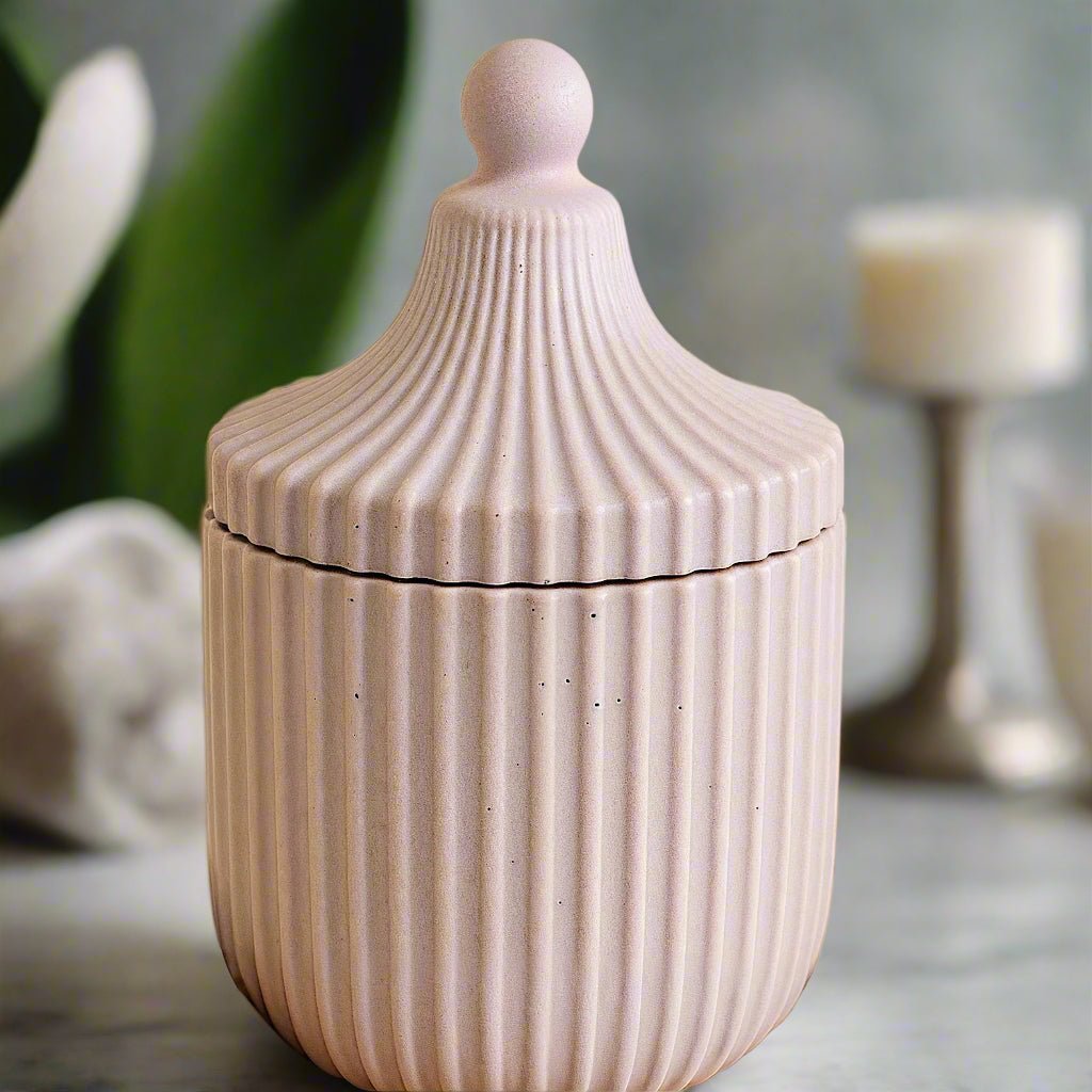 Feminine Candle in Pastel Purple Jar | 8 oz Coconut Wax - ZyndlCandles