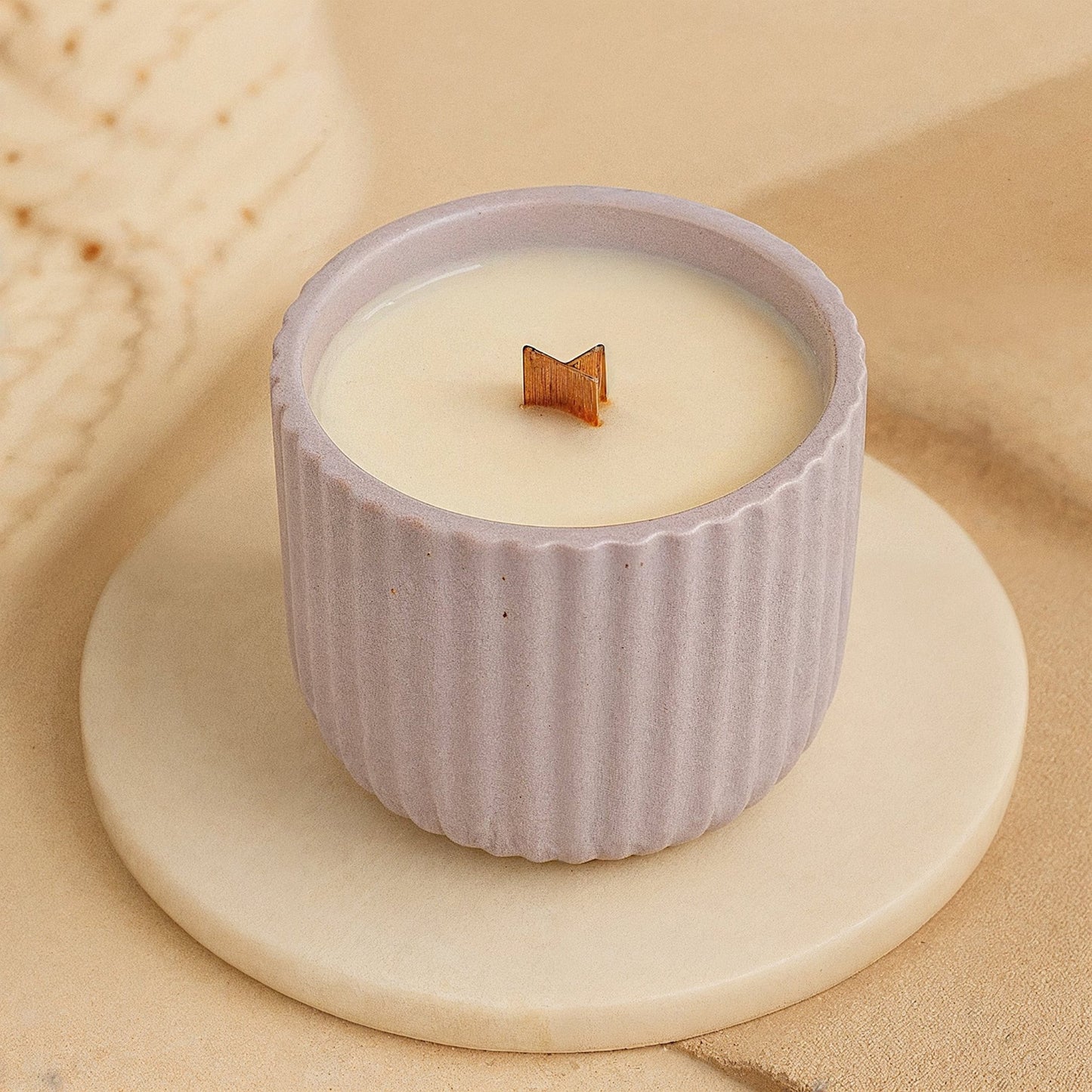 Feminine Candle in Pastel Purple Jar | 8 oz Coconut Wax - ZyndlCandles