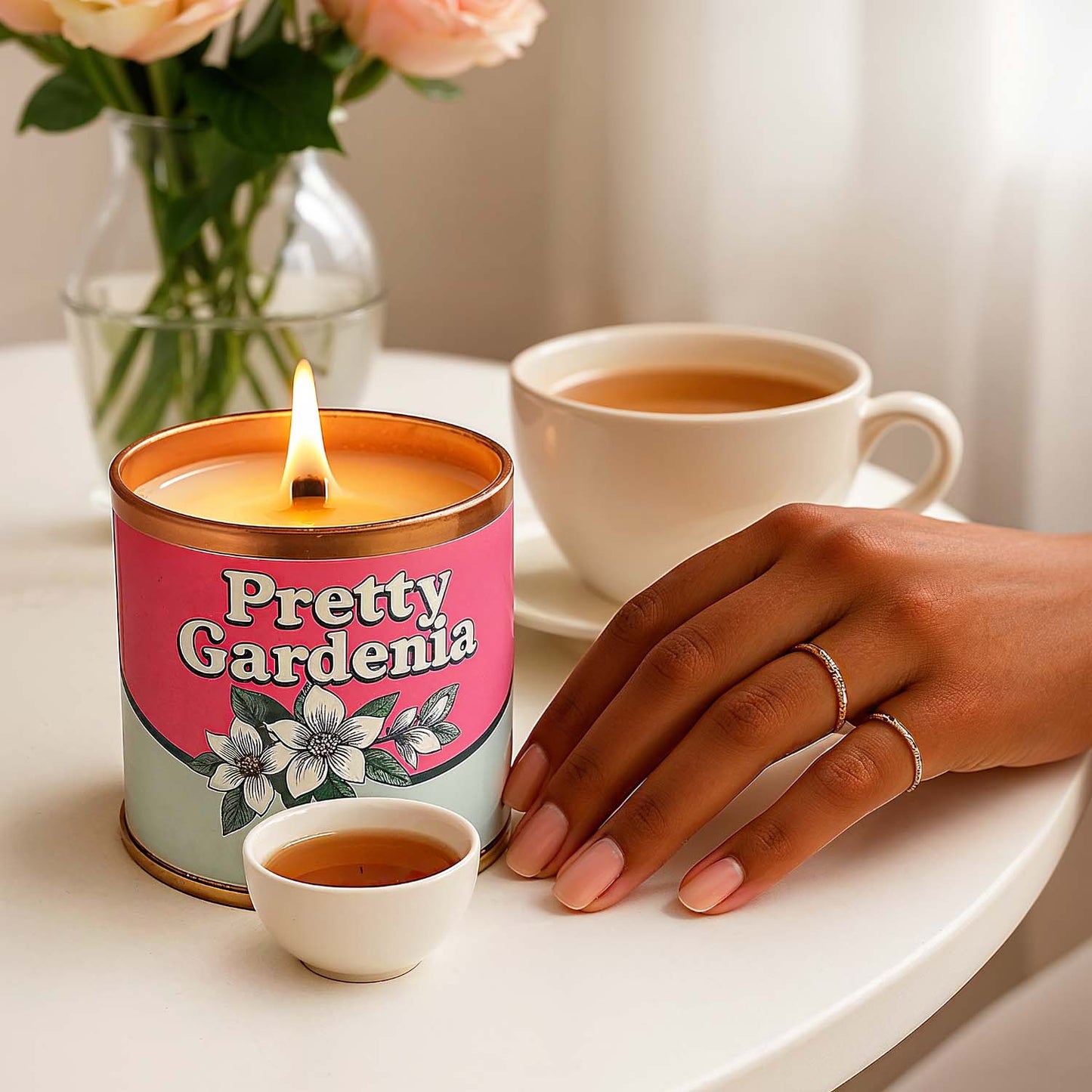 Gardenia & Tuberose Scented Candle - ZyndlCandles