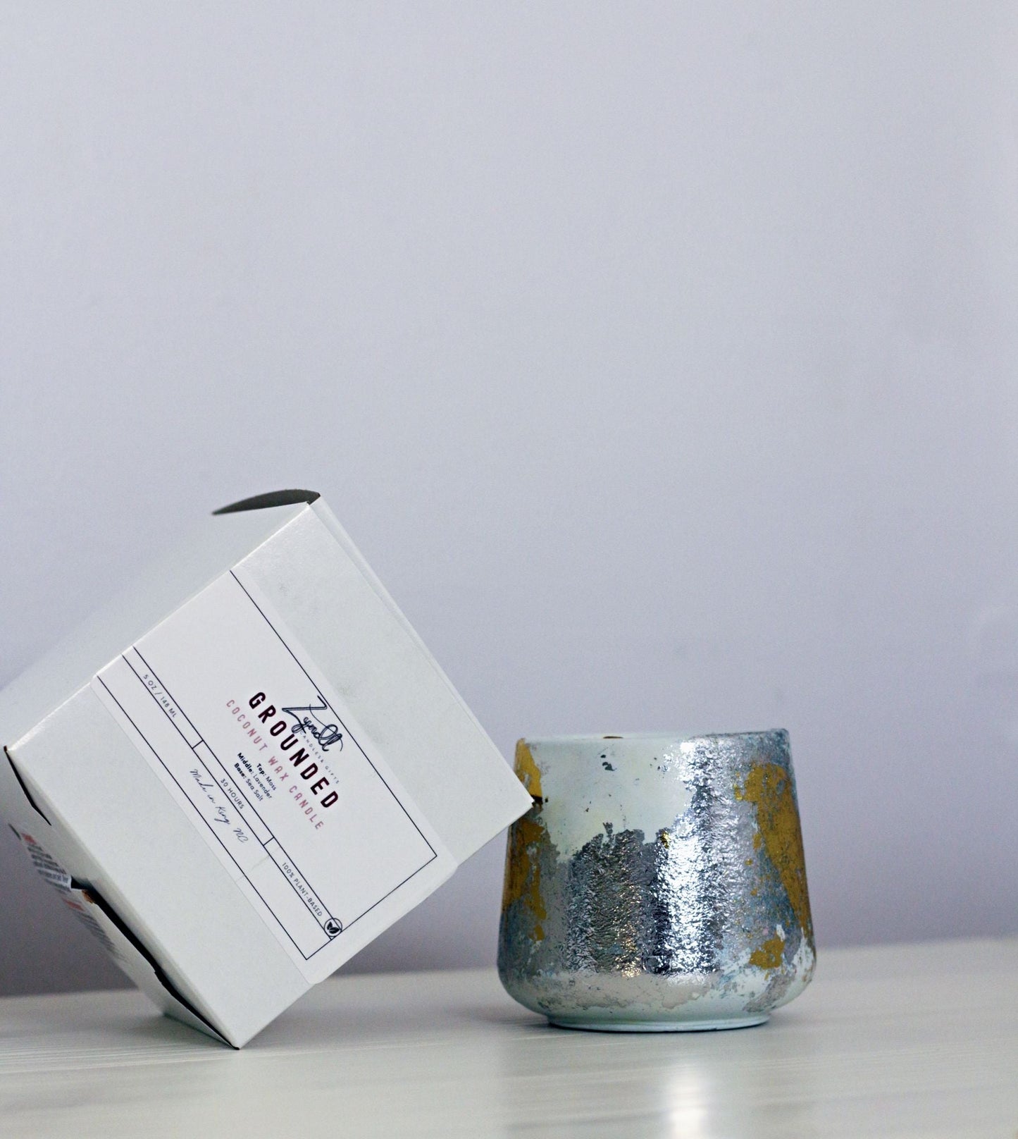 Grounded Lavender Scented Candle | 5 oz Meditation Candle - ZyndlCandles