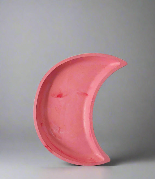 Handmade Half Moon Gypsum Tray – Crescent Concrete Tray - ZyndlGypsum Trays