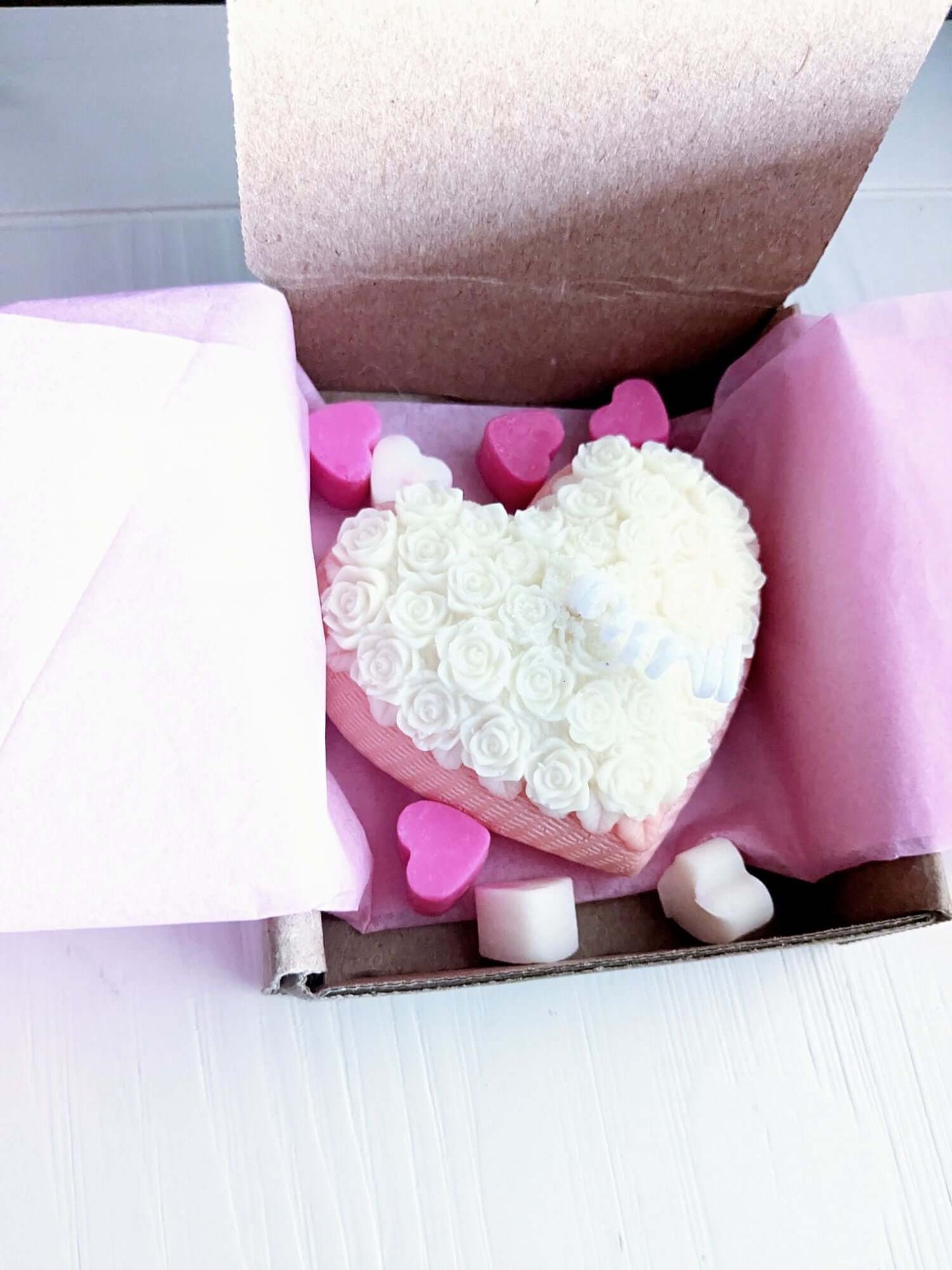 Handmade Heart Pillar Candles – Coconut & Soy Wax Blend (4 oz.) - ZyndlCandles
