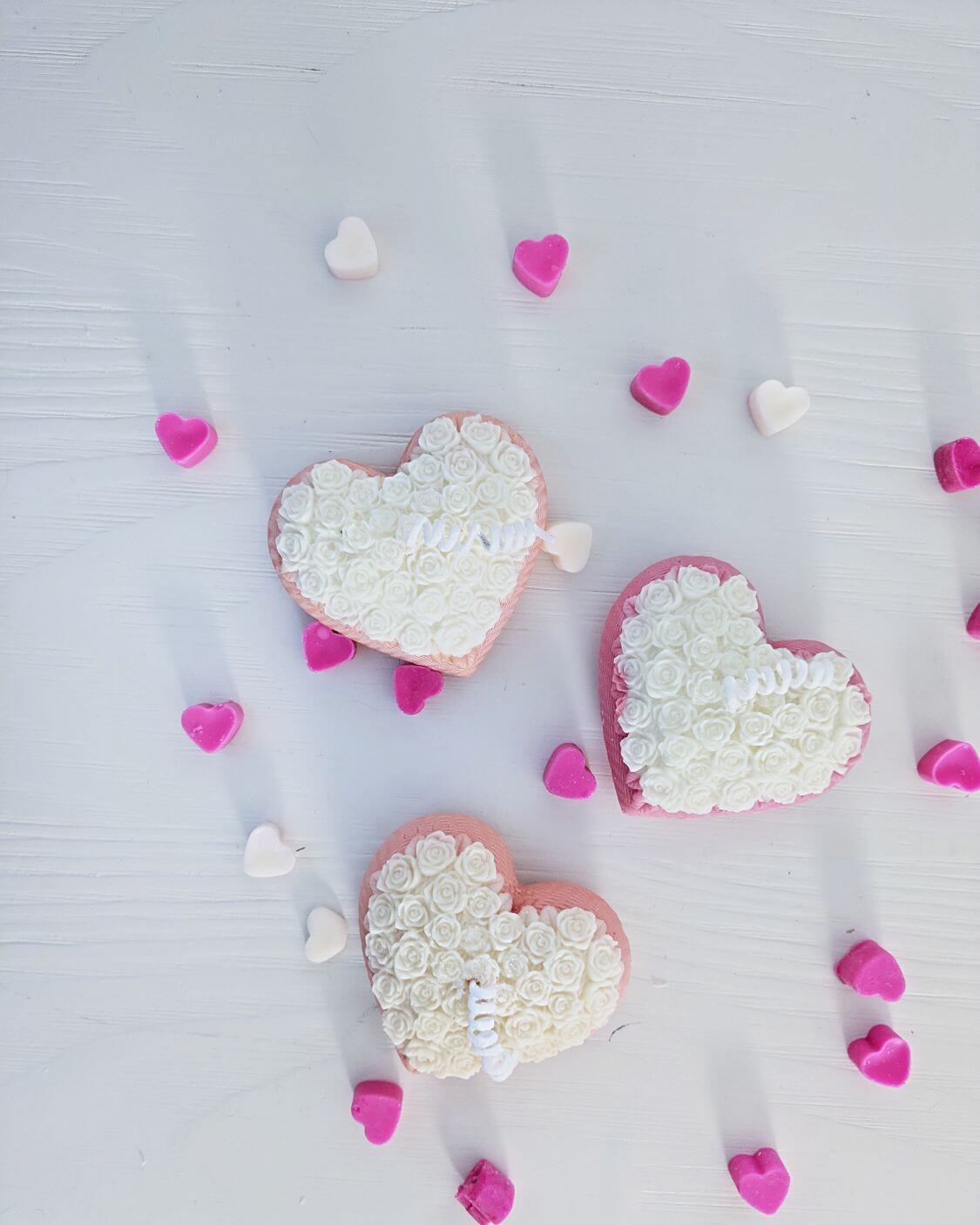 Handmade Heart Pillar Candles – Coconut & Soy Wax Blend (4 oz.) - ZyndlCandles