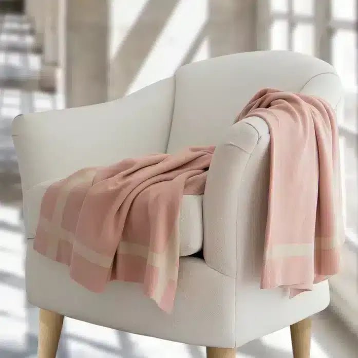 Jouri Equestrian Striped Cotton Knit Throw - ZyndlHome Decor