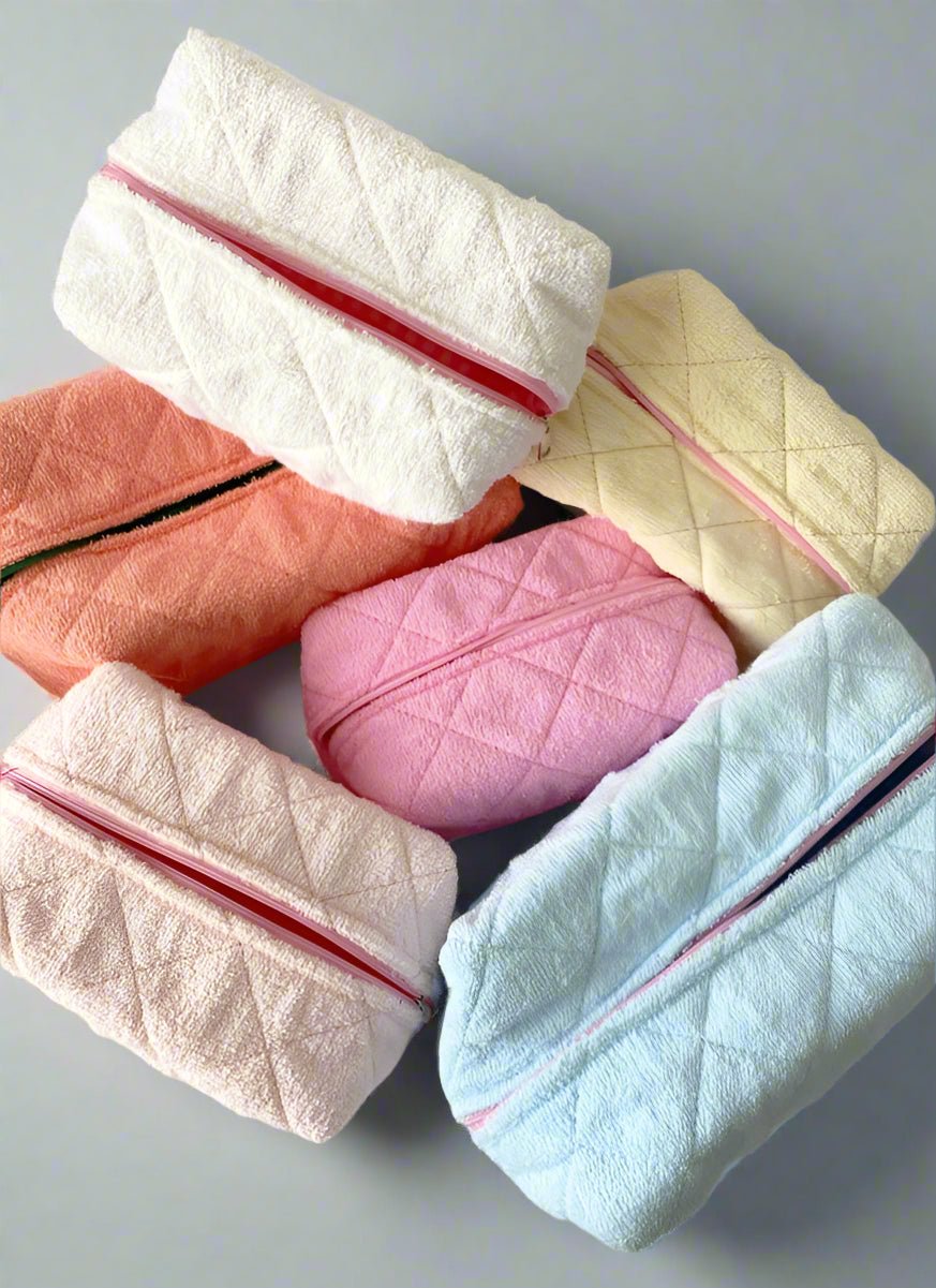 Large Terry Cloth Makeup Bag - ZyndlBeauty Accessories