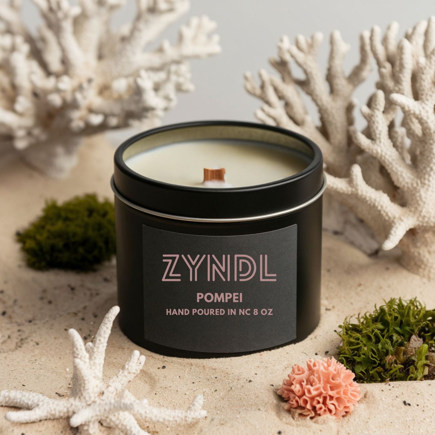Moss Scented Candle - ZYNDL POMPEI | Hand - Poured Coconut Wax Vegan Candle - ZyndlCandles