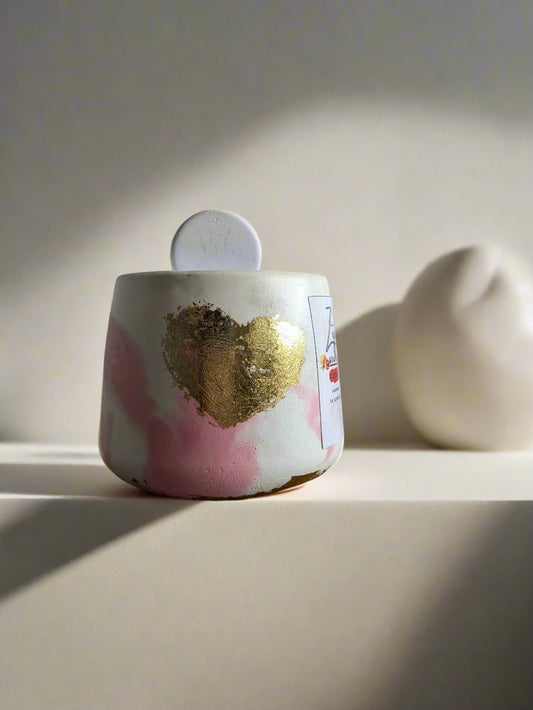 Pink Grapefruit + Sugar Handmade Candle - ZyndlCandles