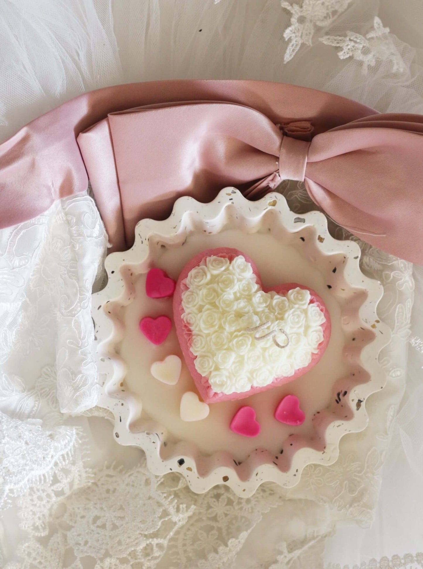 Romantic Heart Candle |6 oz Handmade Candle - ZyndlCandles