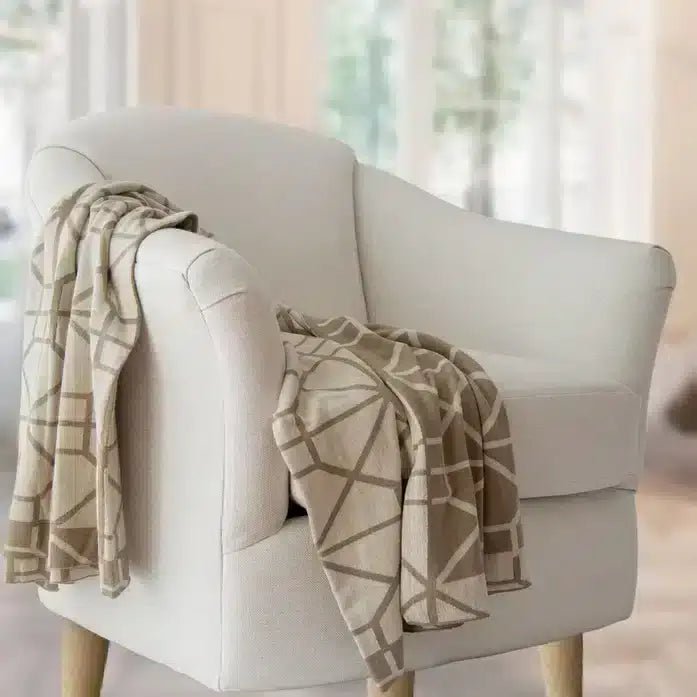 Simone Lightweight Cotton Blanket – Reversible Cotton Blanket - ZyndlHome Decor