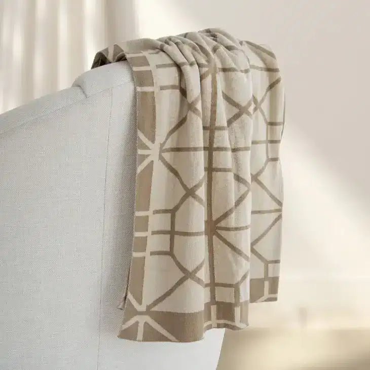 Simone Lightweight Cotton Blanket – Reversible Cotton Blanket - ZyndlHome Decor