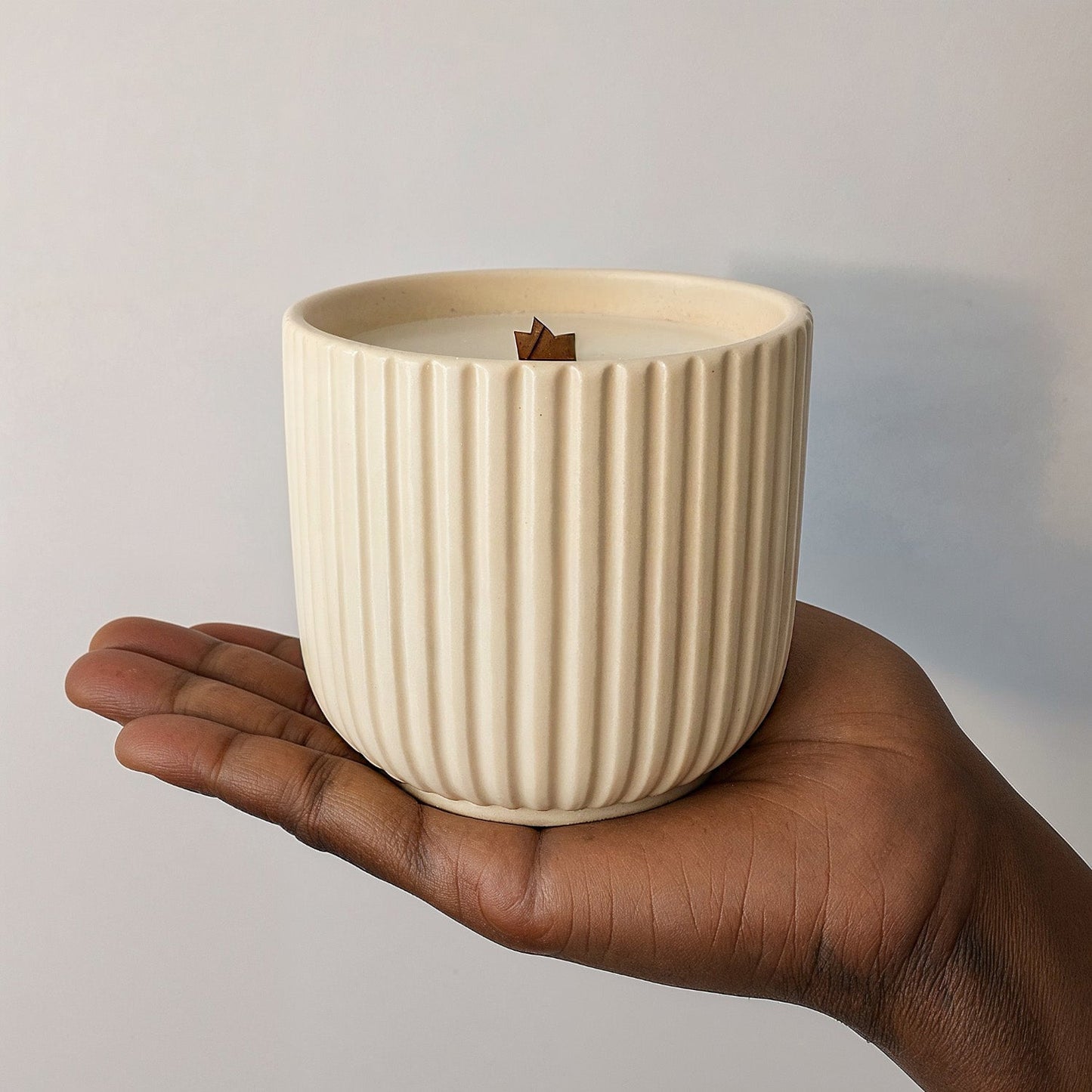 Wood Wick Coconut Wax Candles - Handmade 8 Oz Natural Wax Candles - ZyndlCandles