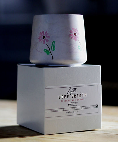 5oz Coconut Wax Candles, Lavender And Vetiver Scented Aromatherapy Candles - ZyndlCandles