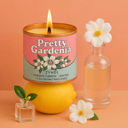 Gardenia & Tuberose Scented Candle - ZyndlCandles