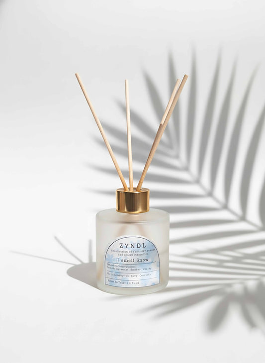I Smell Snow Room Diffuser – 6 oz | Vanilla, Lavender, Wood & Musk - ZyndlRoom Diffusers