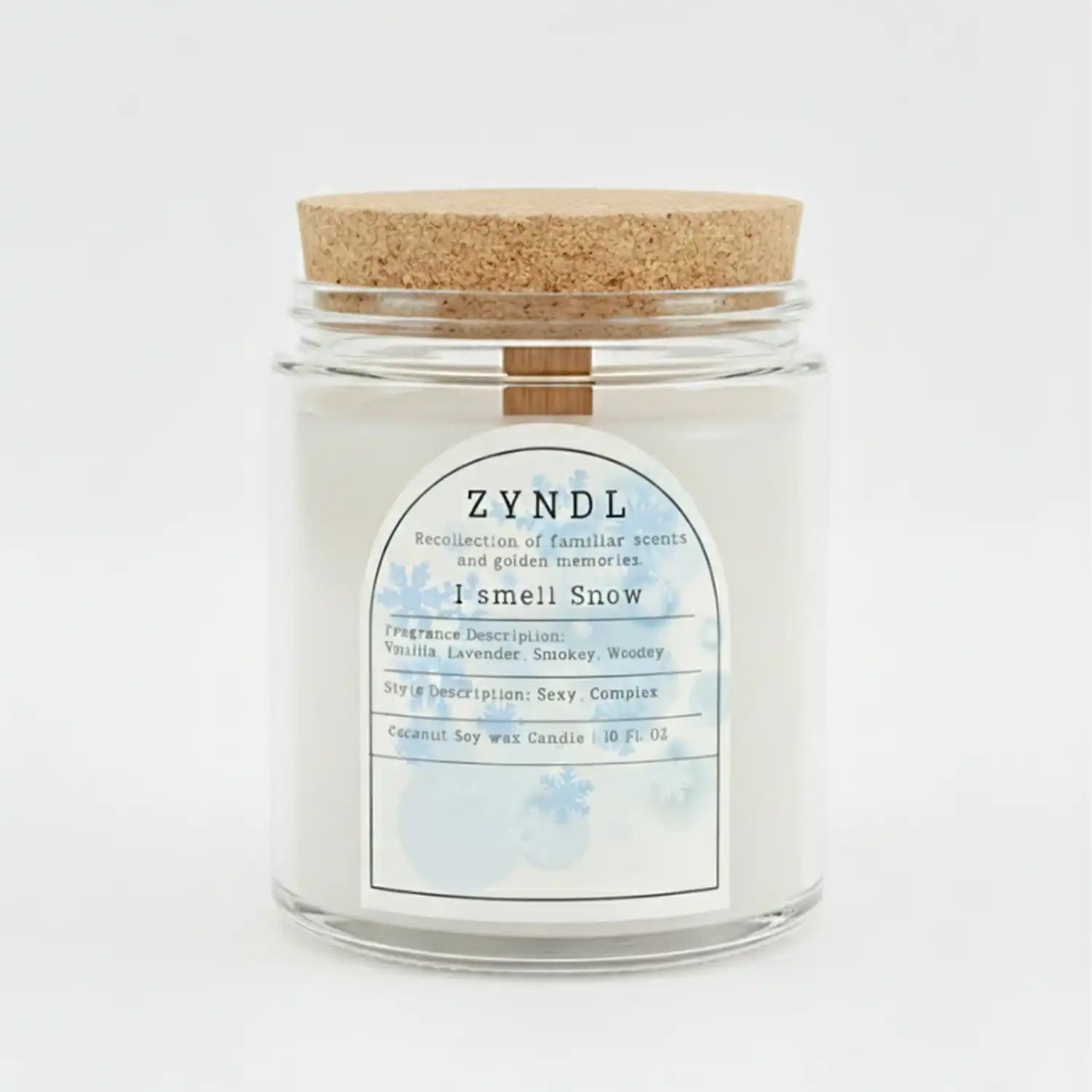 I Smell Snow – Woodsy Scented Candle (10 oz) - ZyndlFall Candles