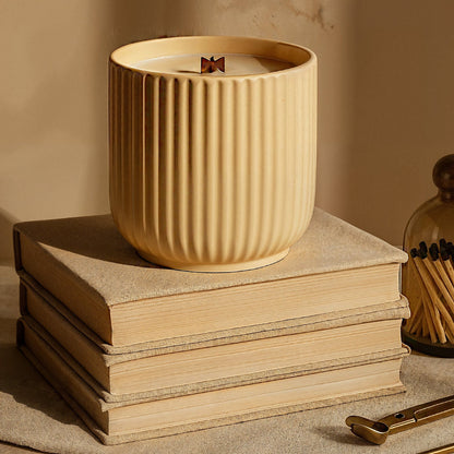 Wood Wick Coconut Wax Candles - Handmade 8 Oz Natural Wax Candles - ZyndlCandles